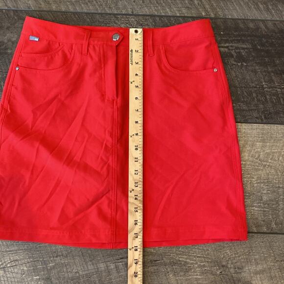 NWT Nivo Women's Marika Skort Tomato Red Size 6 - Picture 7 of 15